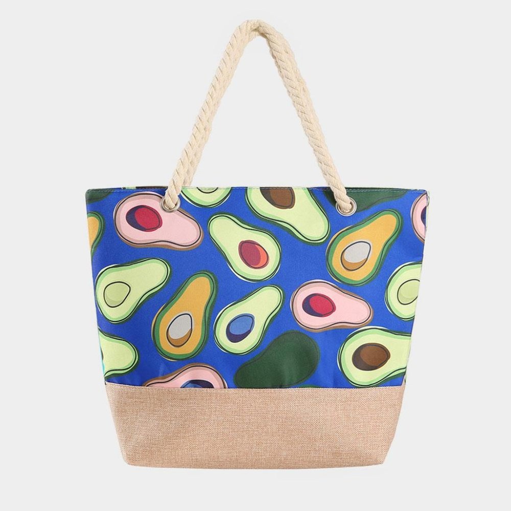 Avocado Beach Tote Bag